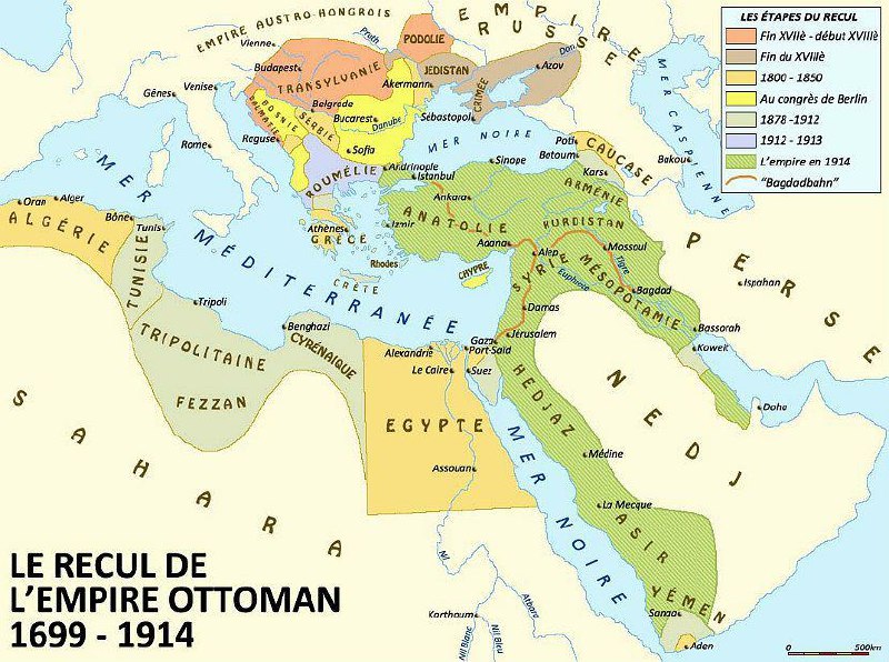 Карта османской империи до первой мировой войны