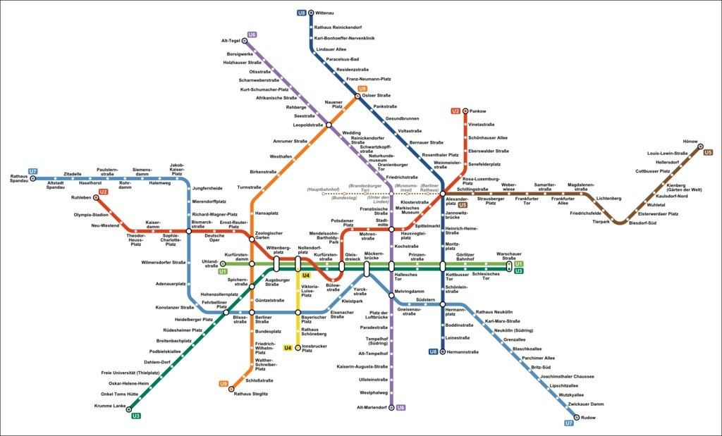 Карта метро берлина интерактивная