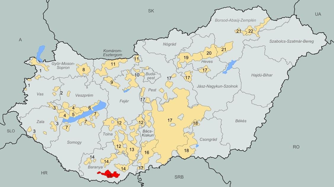 Карта венгрии австрии